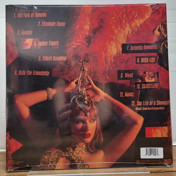 VINYL Taylor Swift: The Life Of A Showgirl - Orange Glitter LP NEW / SEALED - Picture 4 of 6